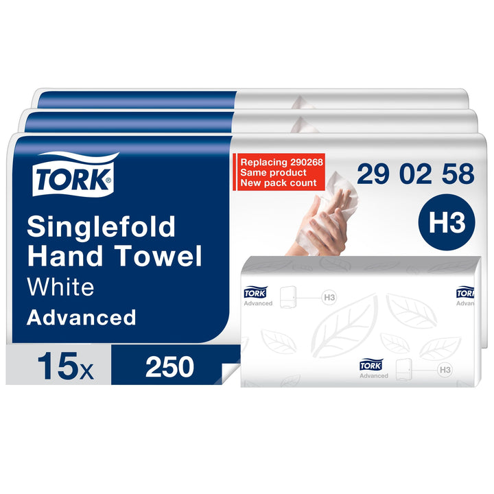 Tork Zickzack Papierhandtücher Universal 290152 - H3 Falthandtücher für Papierhandtuchspender - 1-la