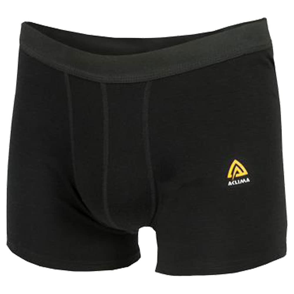 Aclima WarmWool Boxer Man XXL Schwarz, XXL Schwarz
