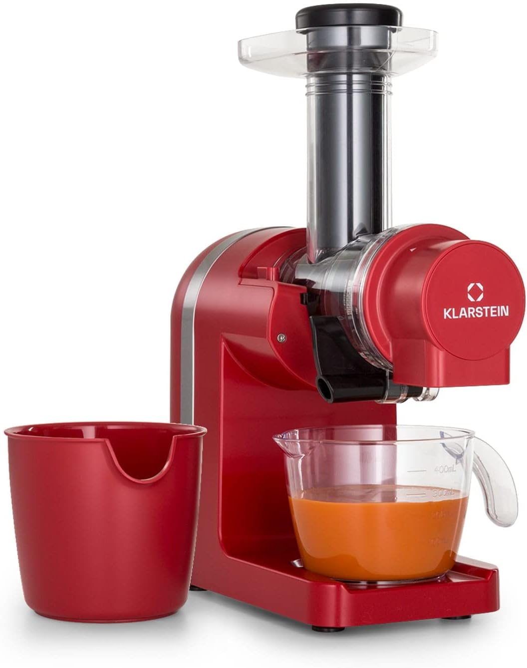 Klarstein Bella Elegance Saftpresse 200 W, Entsafter mit 400 ml, BPA-frei, rutschfester Standfuss, m