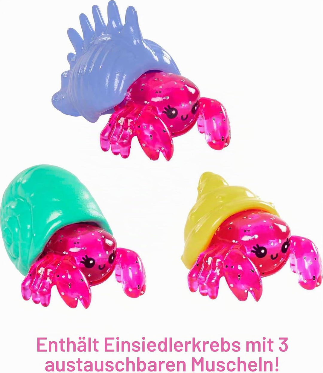 Barbie HHG58 - Meerjungfrauen Power Chelsea Meerjungfrau Puppe (Pinke Haare) Spielset mit 4 Haustier