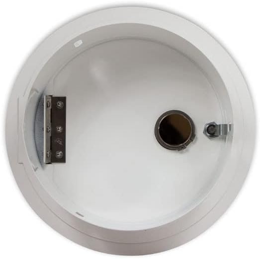 Wäscheschacht-Einwurftür Klappe Deckel SUPERIOR S (Weiss) Ø 250 mm