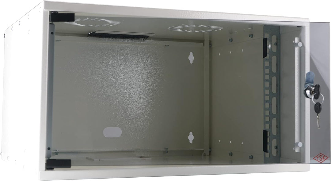 EFB 19 Zoll 12HE Wandgehäuse Basic, Tiefe 600mm 1-teilig, Flat Pack, RAL9010 Weiss 535 x 571 x 600 m
