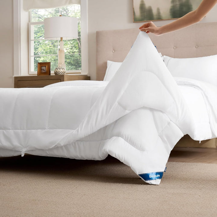 BEDSURE Bettdecke 155x220 450gsm - Steppdecke für Vierjahreszeiten/Sommer/Winter, 4 Jahreszeiten 2 t
