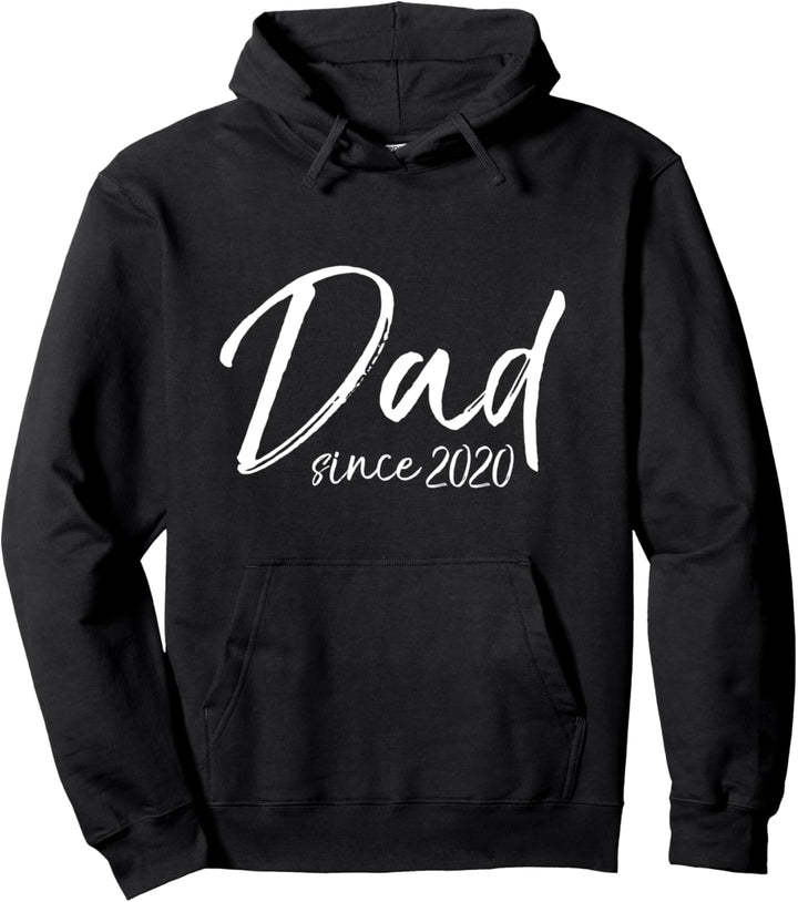 First Father's Day Gift for New Dads Cute Dad Since 2020 Pullover Hoodie