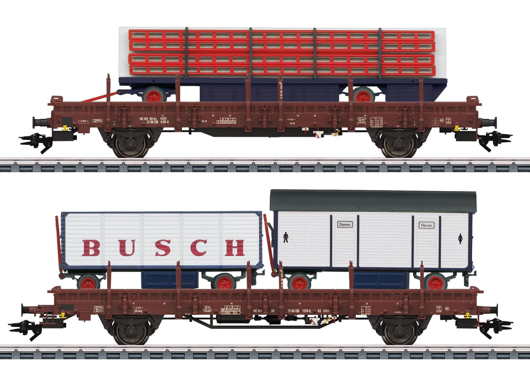 Märklin 45042 H0 2er-Set Güterwagen Zirkus Busch der DR