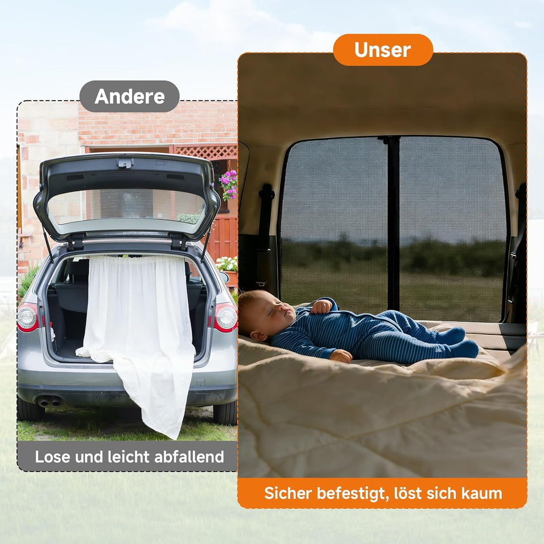 Moskitonetz Magnetisch für VW T5 T6 Heckklappe, Auto Insektennetze &amp; Sonnenschutz, Fliegengitter Aut