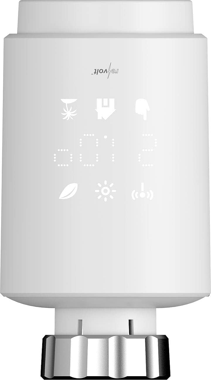 revolt Thermostat-Köpfe: 6er-Set programmierbare WLAN-Heizkörperthermostate, App, Sprachbefehl (Heiz