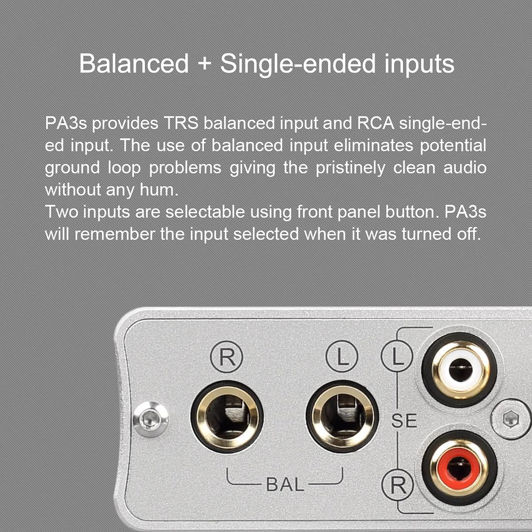 Topping PA3s Fully Balanced Amplifier MA12070 x 2 Verstärker RCA TRS Class D Amp 80 W x 2 Leistungsv