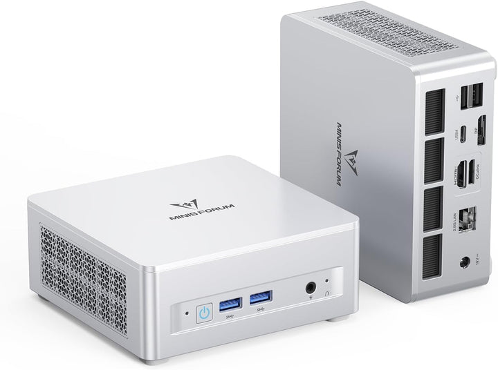 MINISFORUM UM880 Plus Mini PC, AMD Ryzen 7 8845HS(8C/16T, bis zu 5.1GHz), Radeon 780M Grafik, OCuLin