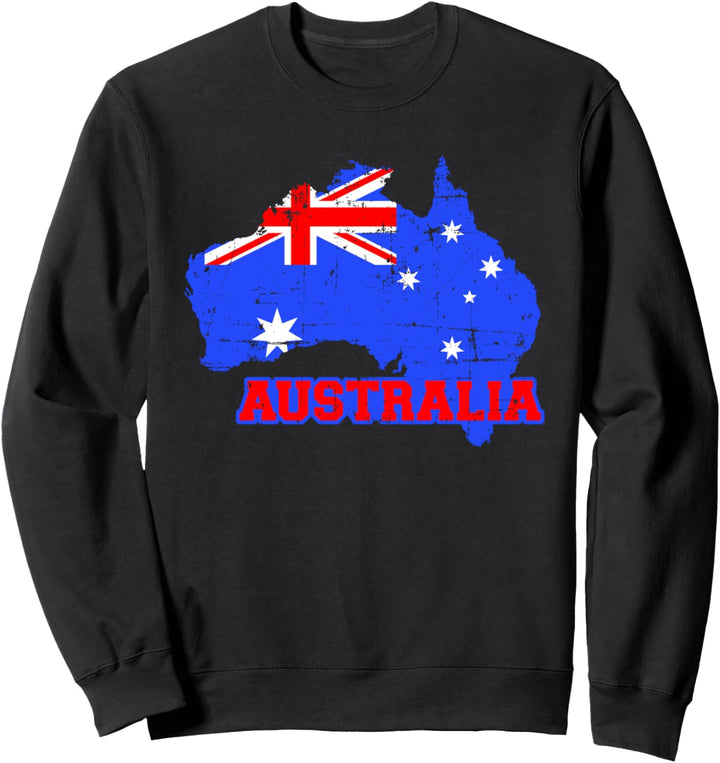 Australien Karte Flagge Sweatshirt