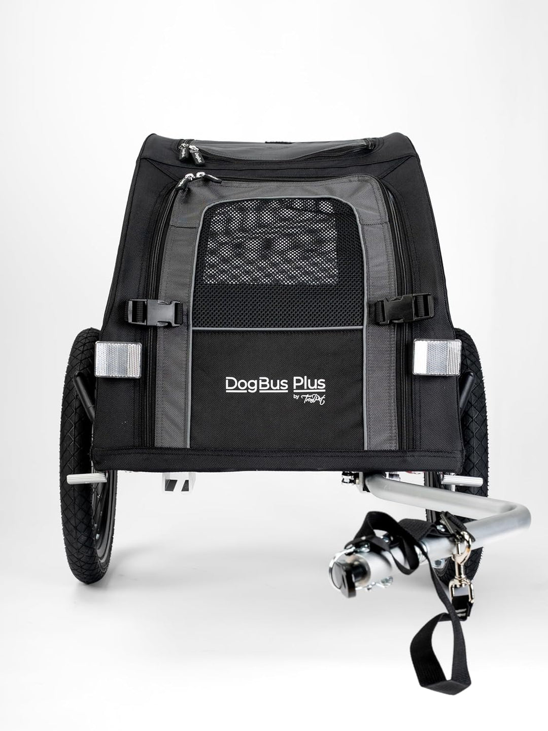TrendPet DogBus Plus S - Gefederter Aluminium Fahrradanhänger, Hundeanhänger für kleine bis mittlere