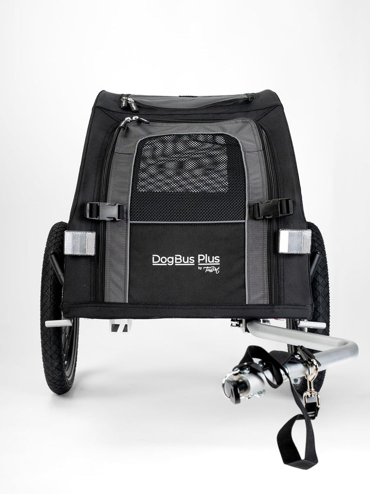 TrendPet DogBus Plus S - Gefederter Aluminium Fahrradanhänger, Hundeanhänger für kleine bis mittlere