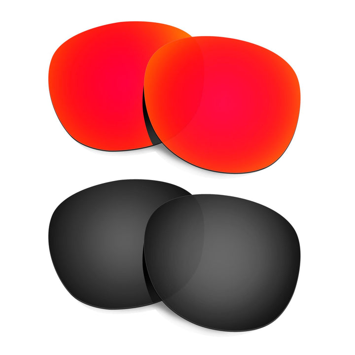 HKUCO Plus Mens Replacement Lenses For Oakley Latch Sunglasses Red/Black Polarized
