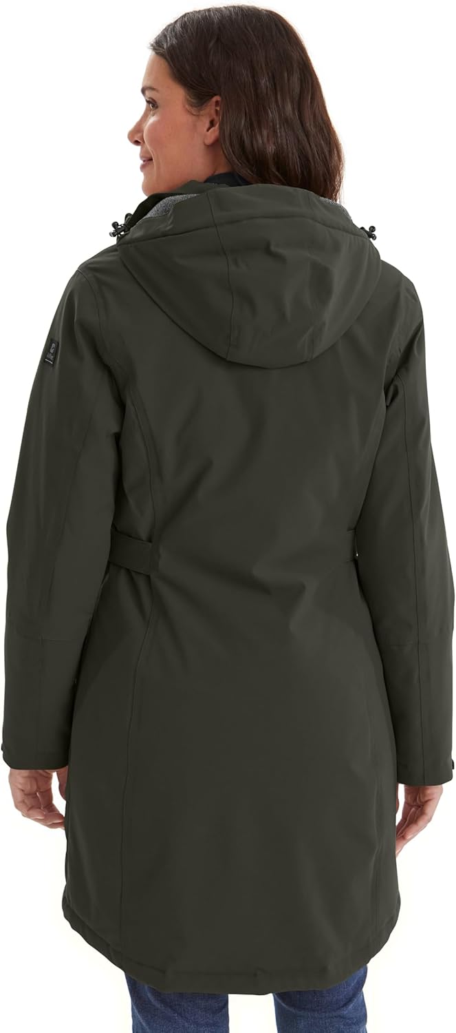 Killtec Damen Kow 165 Wmn Prk Funktionsparka/Parka mit abzippbarer Kapuze 38 dunkeloliv, 38 dunkelol