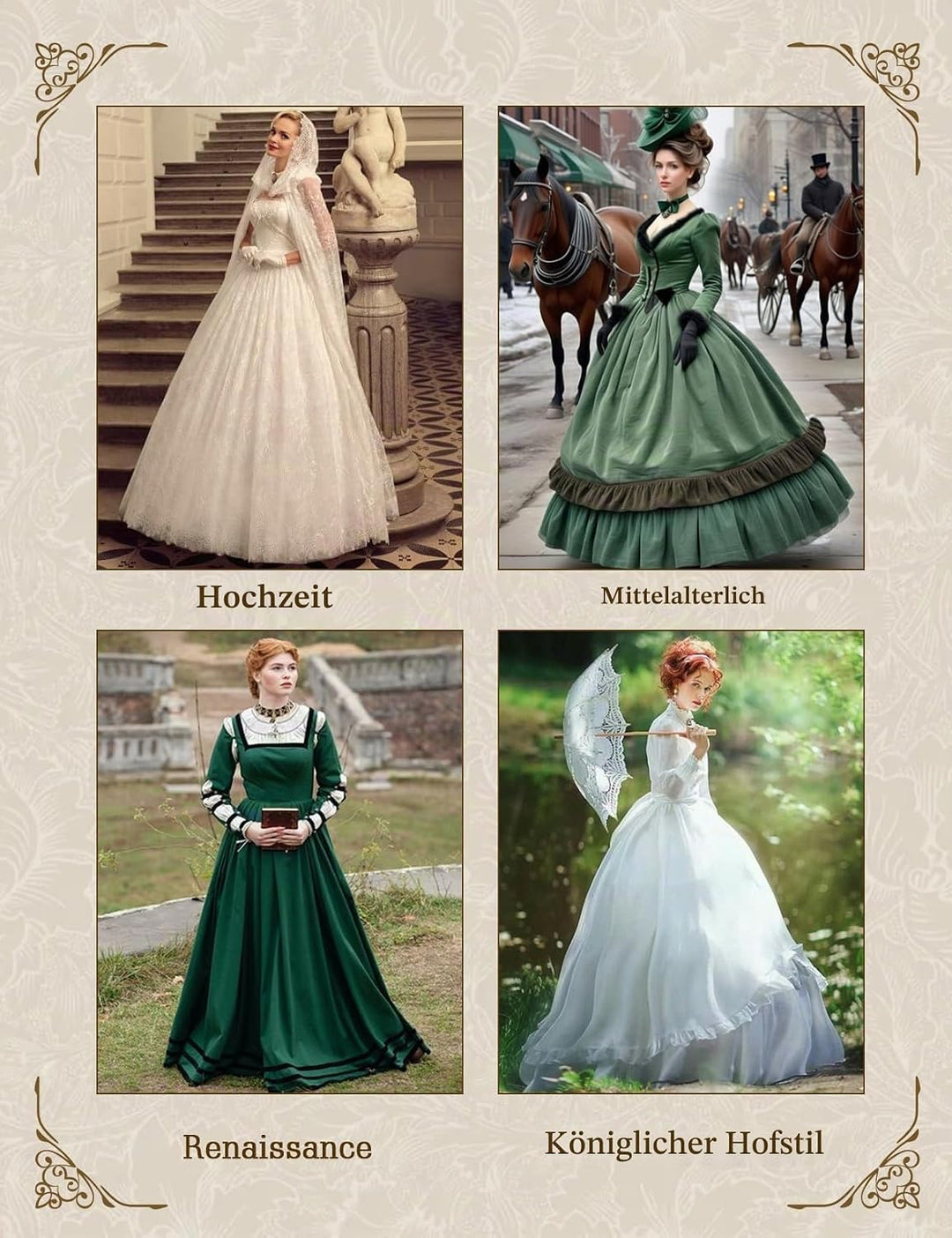 BEAUTELICATE Petticoat Reifrock 100% Baumwolle Unterröcke Lang Vintage Für Damen Brautkleid Hochzeit