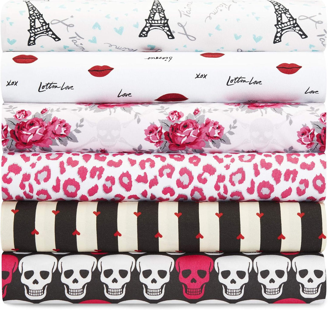 Betsey Johnson - Doppelbett-XL-Bettlaken, seidige und leichte Bettwäsche, licht- und knitterarm (Won