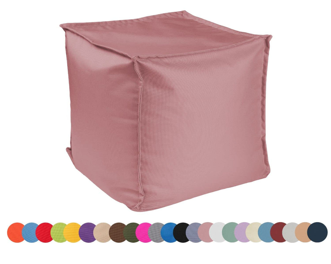 chilly pilley Sitzsack Sitzhocker mit EPS-Perlen Füllung 40x40x40cm Fusshocker Sitz-Pouf für Kinder