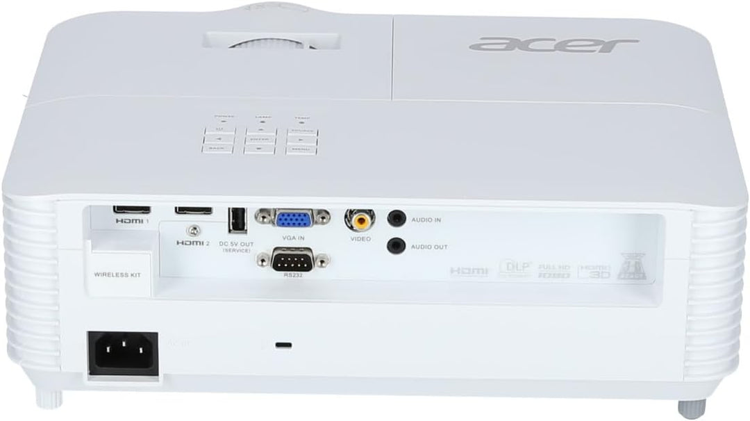 Acer H6518STi Kurzdistanz DLP Beamer (Full HD, 1.920 x 1.080 Pixel, 3.500 ANSI Lumen, 10.000:1 Kontr