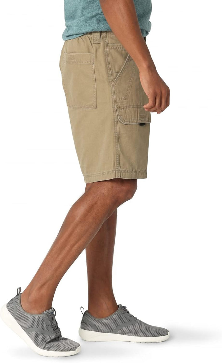 Wrangler Authentics Mens Canvas Utility Hiker Short, Nutmeg