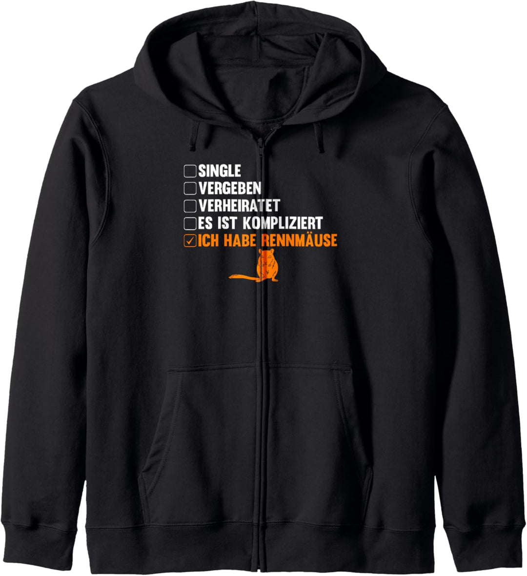 Maus Mäuse Rennmaus Kapuzenjacke
