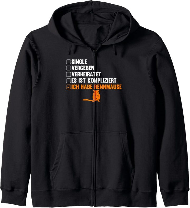 Maus Mäuse Rennmaus Kapuzenjacke