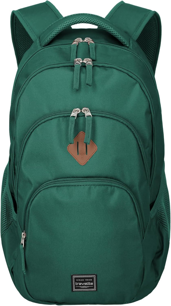 Travelite Handgepäck Rucksack, Laptop Rucksack 15,6 Zoll, BASICS, Daypack, Tagesrucksack mit vielen