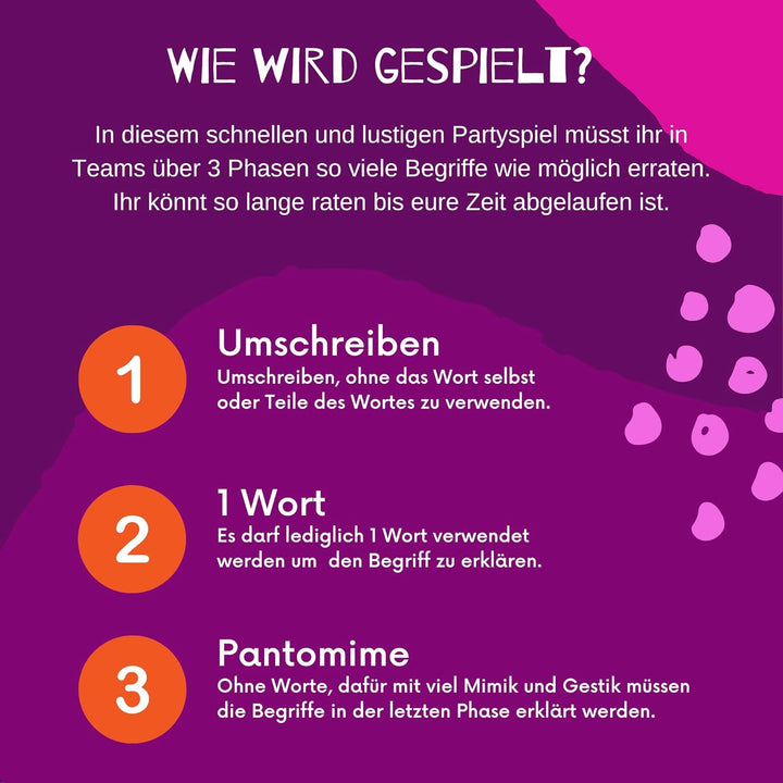 GUESS WHAT?! Dirty - Das Ratespiel für versaute Köpfe! Begriffe erraten & Pantomime Spiel | Partyspi