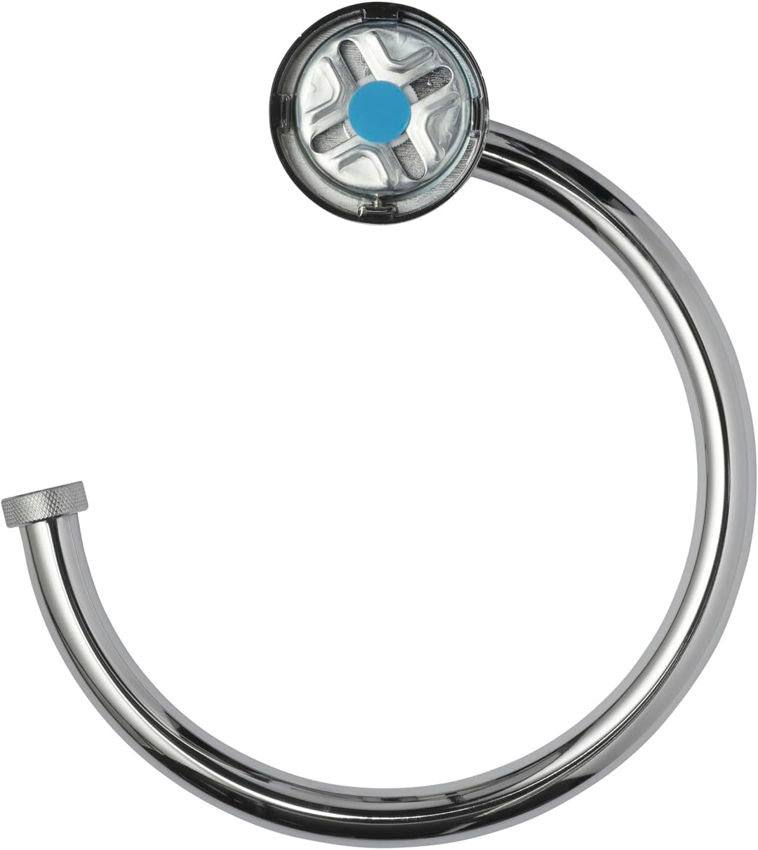 Croydex Handtuchringhalter zur Wandmontage, Flexi-Fix – Knightsbridge, verchromte Oberfläche, univer