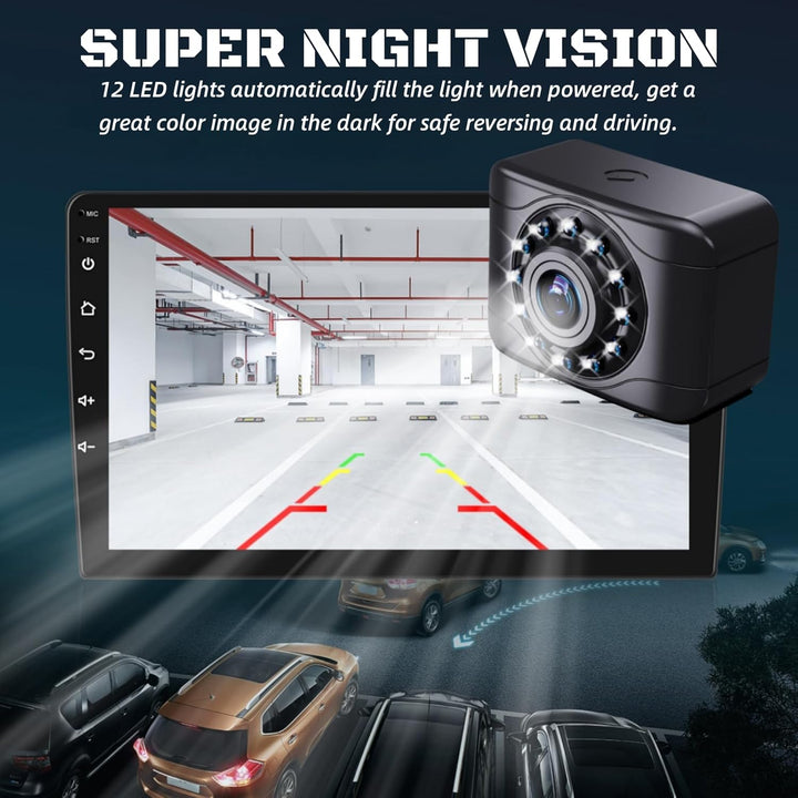 Auto Rückfahrkamera Nachrüsten 170° Weitwinkel Nachtsicht IP68 wasserdichte HD720P/NTSC Rückfahrkame