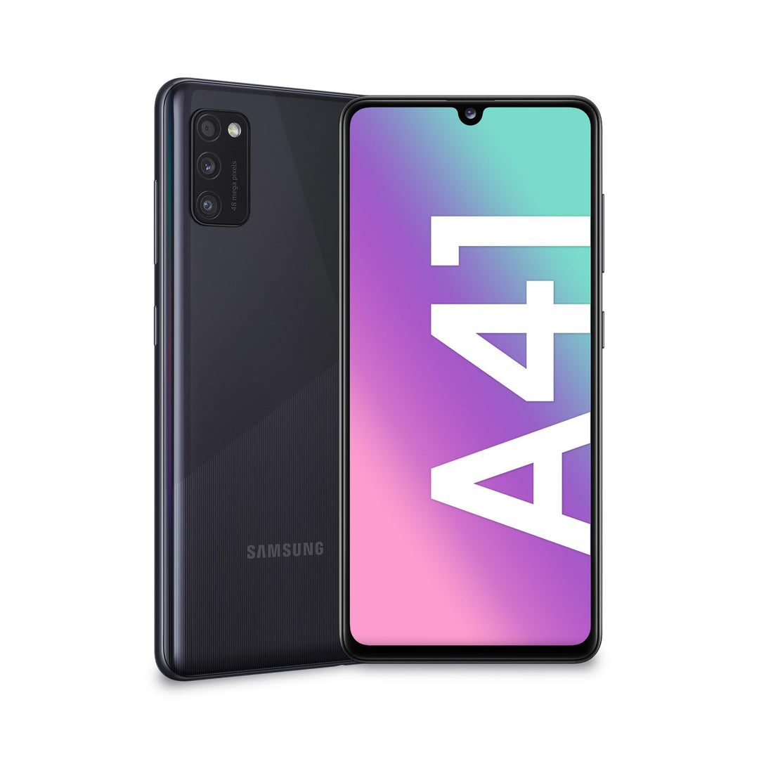 Samsung GALAXY A41 Smartphone Schwarz Dual-SIM 64GB Android 10.0 A415F, Schwarz, SM-A415FZKDEUB Deut