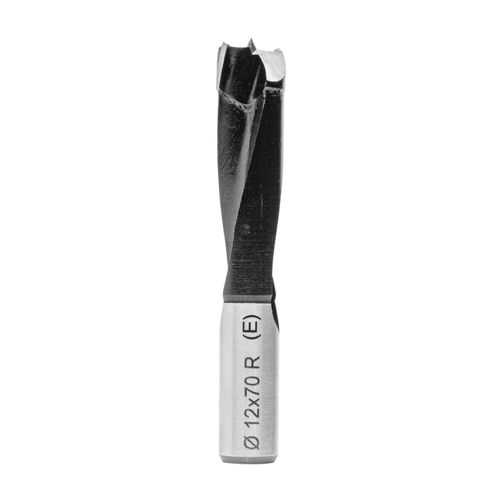 ENT 22368 Dübelbohrer HW, Schaft (S) 10 mm, Durchmesser (D) 12 mm, NL 35 mm, SL 30 mm, L 70 mm, Rech