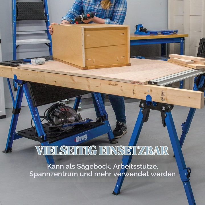 Kreg Arbeitsbock (KWS500) - Robuster und Vielseitiger Arbeitsbock - einstellbare Arbeitshöhe bis 906