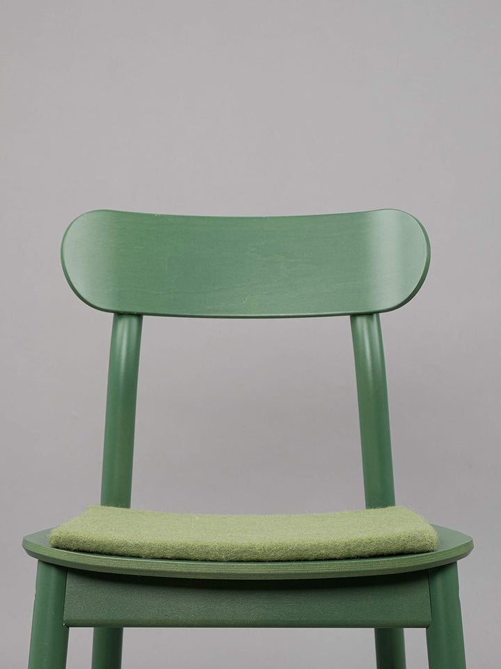 myfelt Flache Filz-Sitzauflage/Stuhlauflage - Kaspar - quadratisch, 36x36 cm, Dunkelgrün, Dunkelgrün