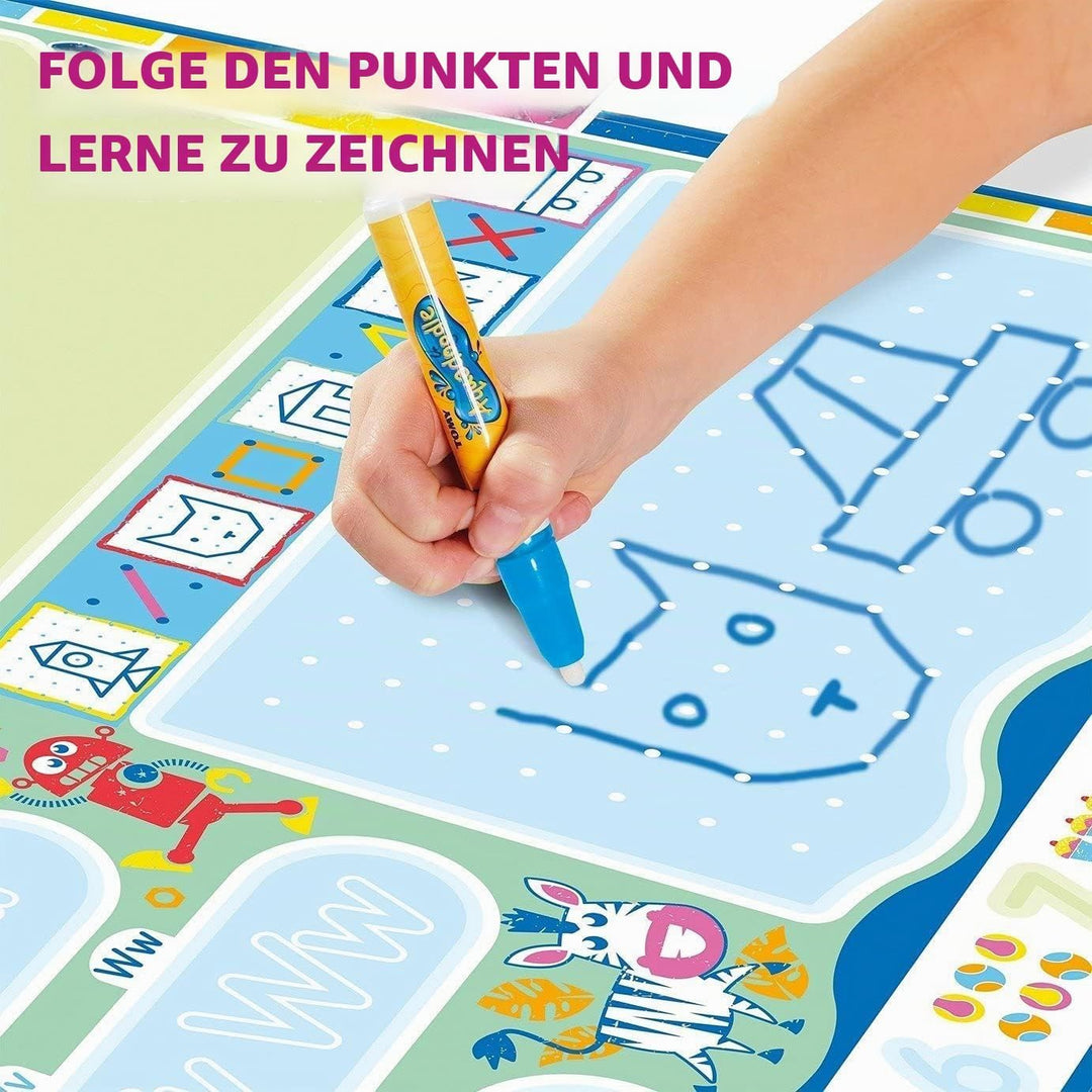 Aquadoodle My ABC Doodle Large Water Doodle Mat, Official Tomy No Mess Colouring & Drawing Game, Sui