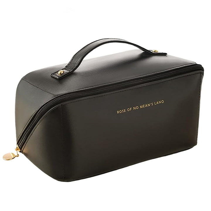 1PCS Make Up Tasche, Reise Kosmetiktasche mit grossem Fassungsvermögen, tragbare wasserdichte Leder