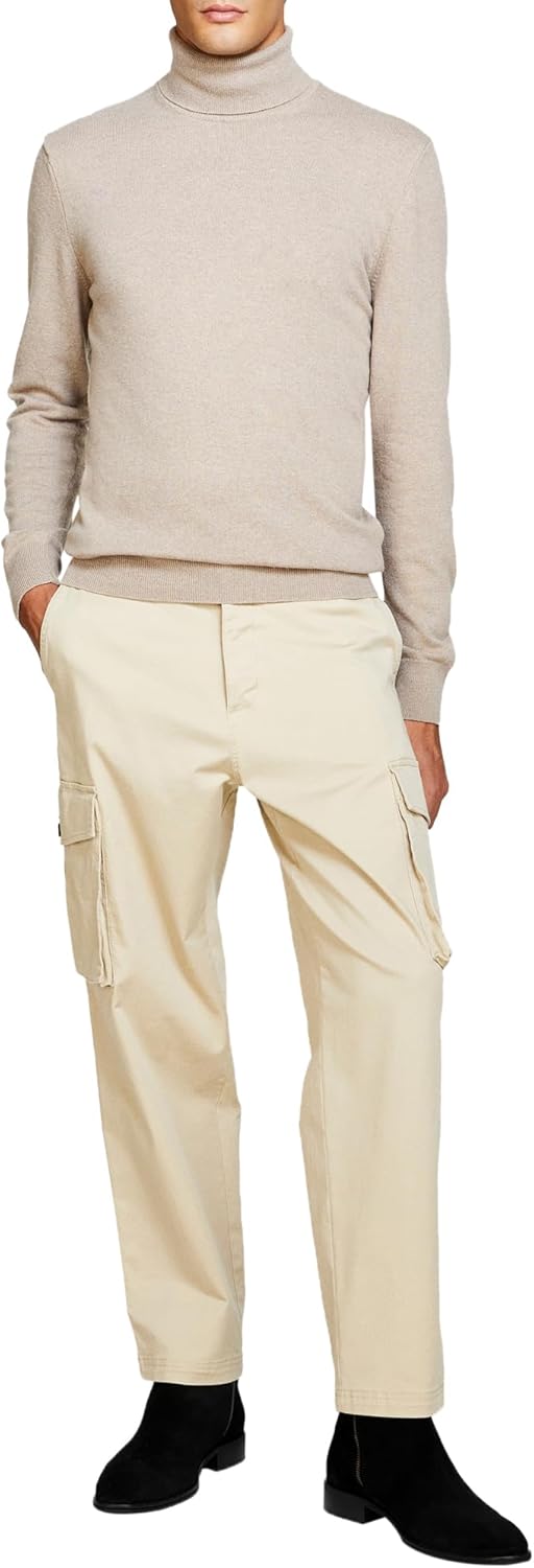 SISLEY Herren Sweater XL Beige Melange 64b, XL Beige Melange 64b