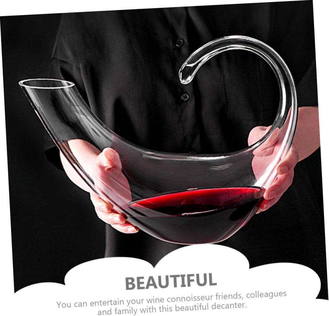 DOITOOL Luxuriöser Klarer Rotwein dekanter aus Kristallglas Eleganter Whisky Saftspender Praktischer
