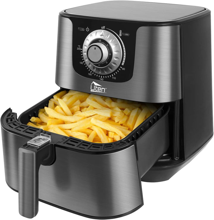 Heissluftfritteuse, 5.5L XXL Airfryer Uten Heissluftfriteuse 1700W Luftfritteuse mit Vorheizen & War