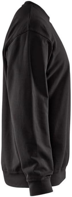 Sweat Shirt BLAKLADER Rundhalsausschnitt M Schwarz, M Schwarz