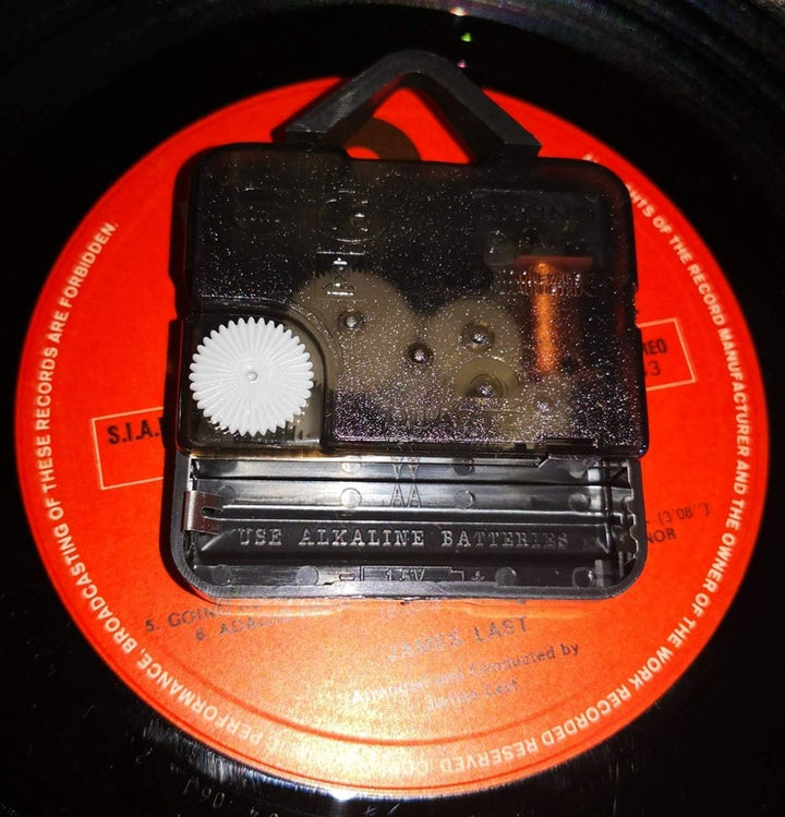 Vinyl Wanduhr Vintage Schallplatten-Design handgemachte Workout Gym Sport Fitness No Pain No Gain