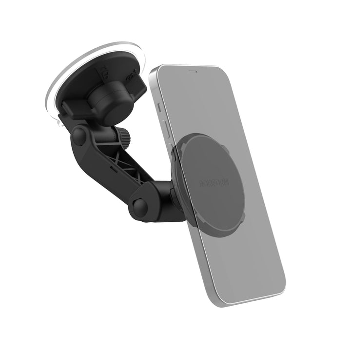 ROKFORM - Verstellbare magnetische Telefonhalterung für Windschutzscheibe, kompatibel mit MagSafe-Sc