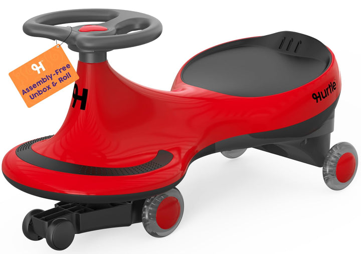 Hurtle Rutschauto Wiggle Drift Car für Kinder Rot Ohne Batterien Twist and Go fördert Motorik Indoor