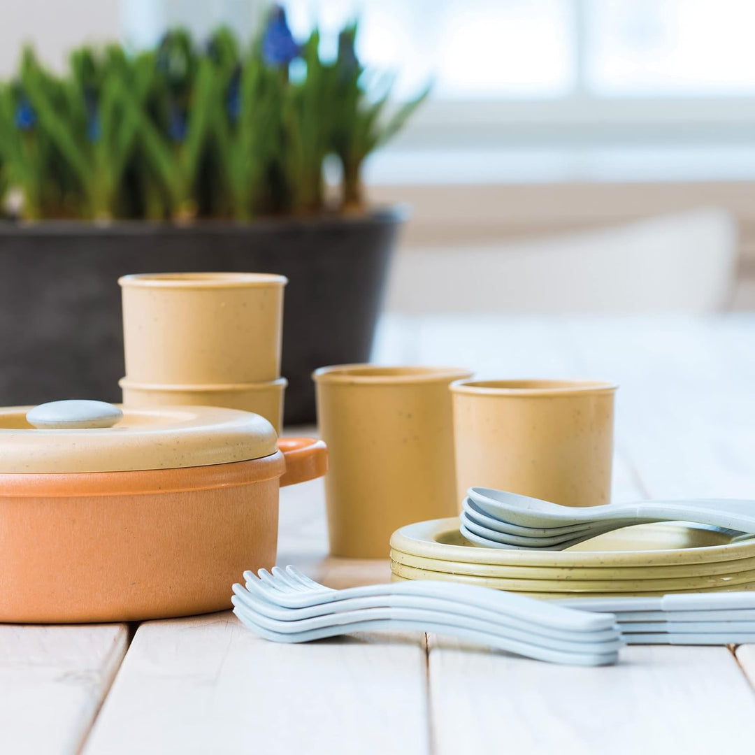 Dantoy - Bio Speiseset – Ab 2 Jahre - Spielzeug 22 stück - Zum Spielen und Lernen - Drinnen und drau