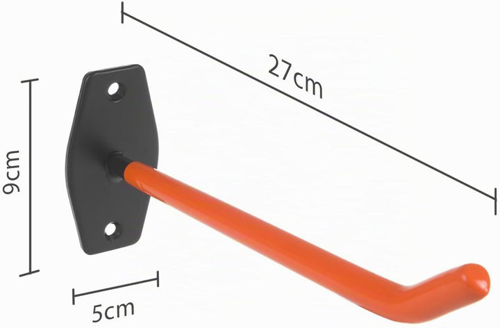 Maclean MC-437 Universal Wandhalterungen für Reifen, Räder, Leiter, Fahrrad, Gartenschlauch | aus St