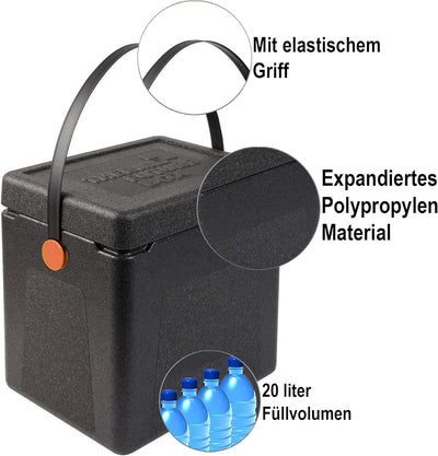 Thermo Future Box | Shoppingbox Transportbox und Isolierbox | Kühlbox Thermobox Warmhaltebox mit Dec