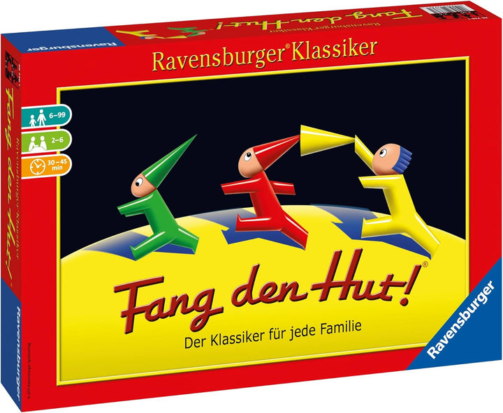 Ravensburger 26736 - Fang den Hut - Hütchenspiel für 2-6 Spieler, Familienspiel ab 6 Jahren, Ravensb