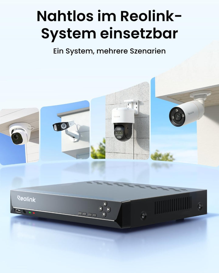 Reolink 12MP PoE Überwachungskamera Aussen mit Spotlight, Farbige Nachtsicht, Zwei-Wege-Audio, 24/7