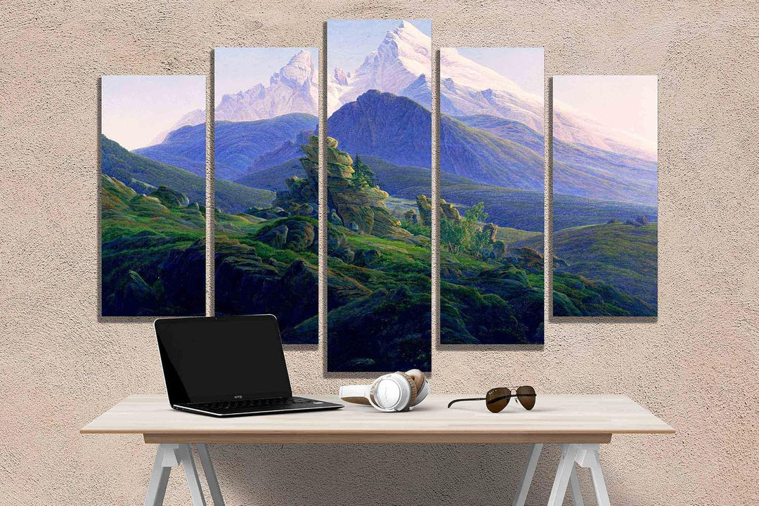 Caspar David Friedrich Abstrakte Leinwanddruck, Wandkunst, moderne Dekoration für Schlafzimmer, Büro