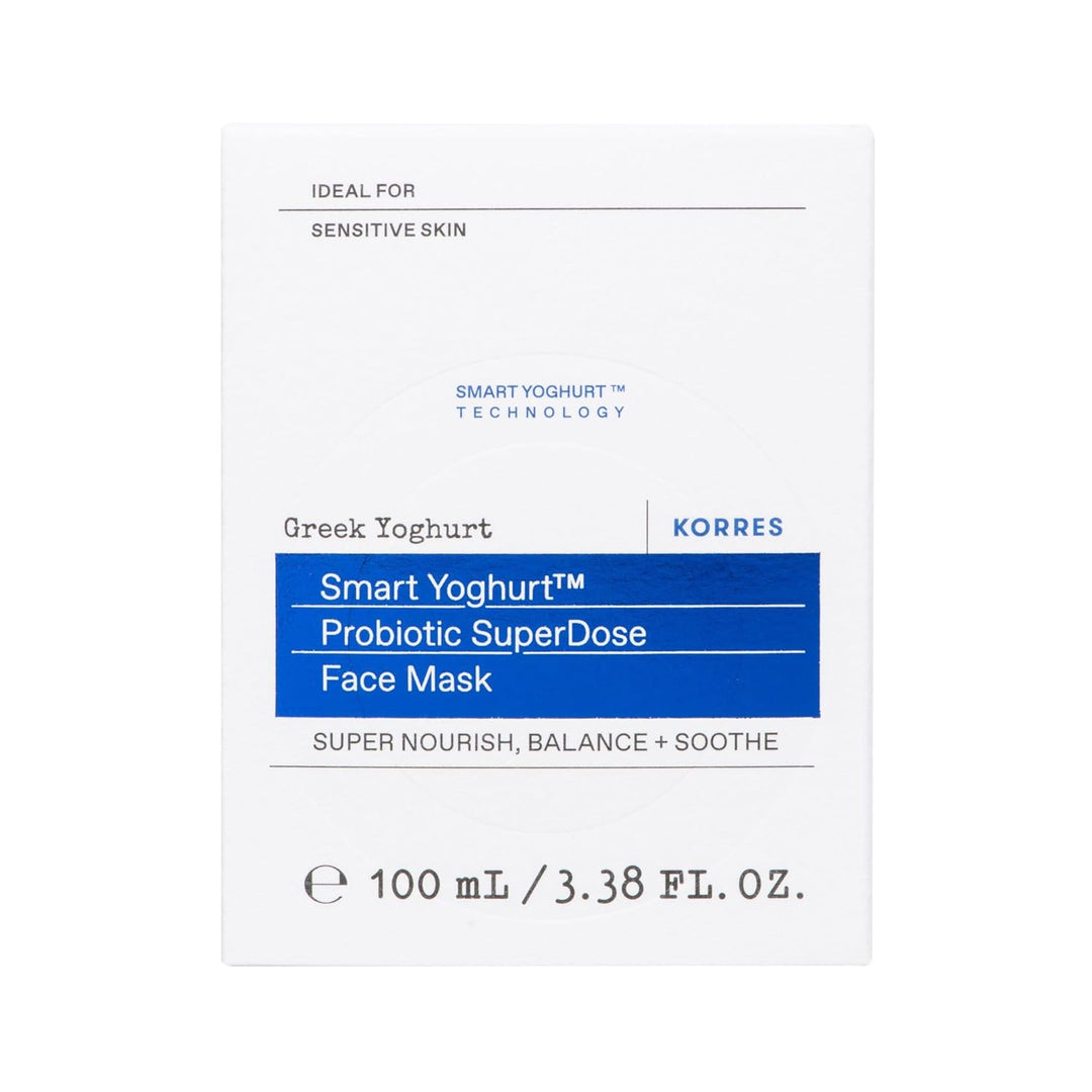 KORRES GREEK YOGHURT Probiotische Gesichtsmaske, beruhigend und feuchtigkeitsspendend, dermatologisc