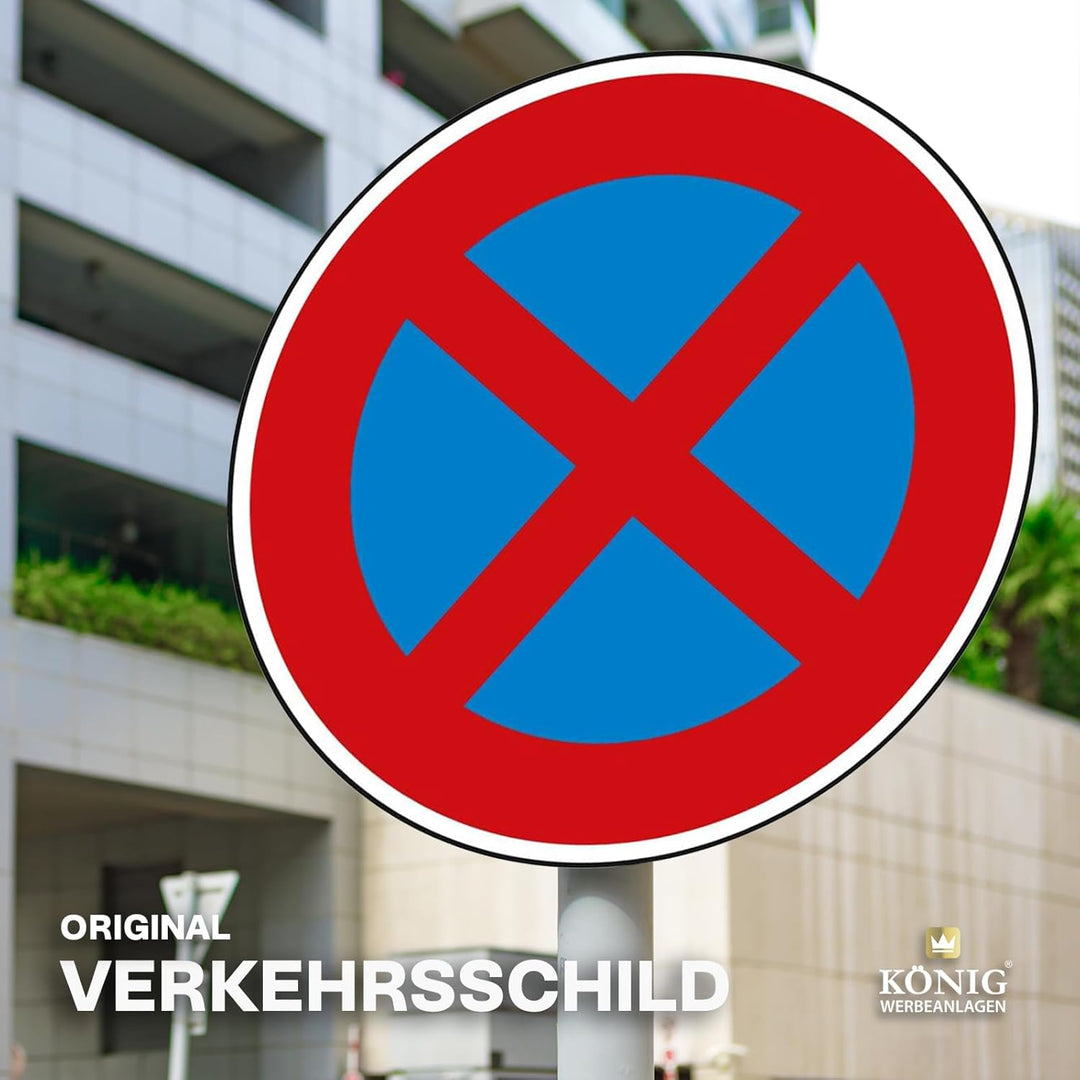 Verkehrszeichen Absolutes Halteverbot Nr. 283 | Ø 600mm, Alu 2mm, RA1 | Original Verkehrsschild nach